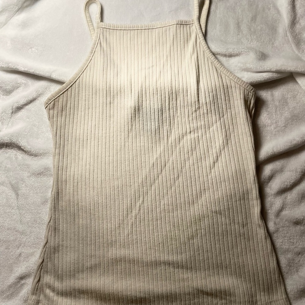 Rue21, off white, tight fitting, tank top, size M